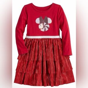 Disney Minnie Mouse Tiered Tutu Dress, Toddler Size 4T NWT